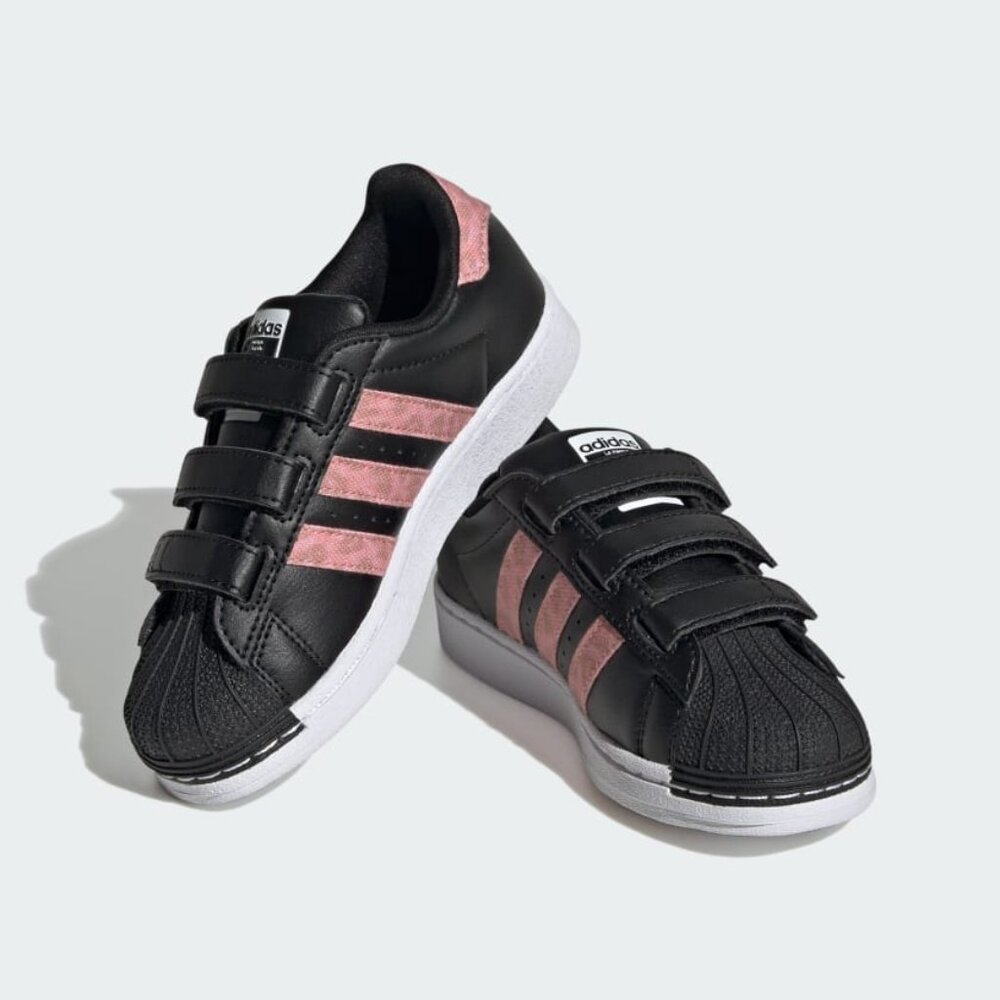 NEW ADIDAS SUPERSTAR COMFORT CLOSURE SHOES KIDS GIRL PINK SIZE 1